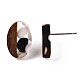 Accessoires de boucles d'oreilles en résine et bois de noyer(MAK-N032-004A-E01)-4