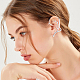 4Pcs 4 Style Alloy Antler Cuff Earrings(EJEW-AN0001-30)-5