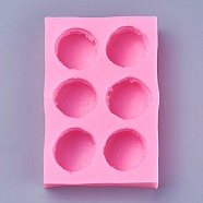 Food Grade Silicone Molds, Fondant Molds, For DIY Cake Decoration, Chocolate, Candy, UV Resin & Epoxy Resin Jewelry Making, Macarons, Deep Pink, 130x85x25mm(DIY-L019-041B)