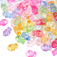 100Pcs Transparent Acrylic Beads, Fish, 13.5x21.7x11.4mm, Hole: 3.5mm, 100pcs.(TACR-SP0001-24)