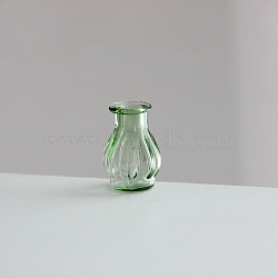 Transparent Miniature Glass Vase Bottles, Micro Landscape Garden Dollhouse Accessories, Photography Props Decorations, Medium Sea Green, 14.5x22mm(BOTT-PW0006-03F)