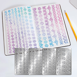 Fingerinspire 4Pcs 4 Style Custom 304 Stainless Steel Cutting Dies Stencils, for DIY Scrapbooking/Photo Album, Decorative Embossing, Floral Pattern, 10.1x17.7cm, 1pc/style(DIY-FG0002-10)