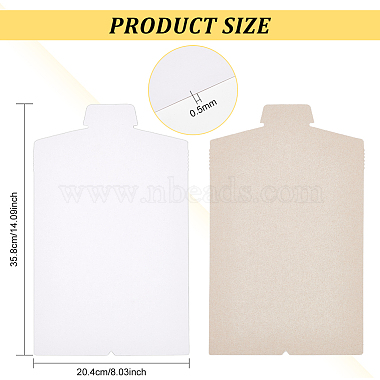 Kraft Paper Shirt Package Backboards(DIY-WH0399-56)-2