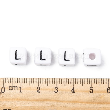 Letter Acrylic European Beads(OPDL-R050-10mm-L)-4