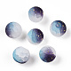 Frosted Baking Painted Crackle Glass Beads with Glitter Powder(X-DGLA-T004-01J)-1