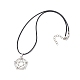 Witch Pentagram Alloy Pendants Necklaces(NJEW-JN04543)-3