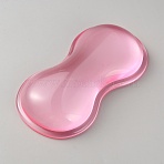 Silicone Mouse Wrist Rests, Oval Shaped, Pink, 146x79x23.5mm(AJEW-WH0596-439B-02)