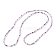 Jewelry Waist Bead, Body Chain, Glass Seed Beaded Belly Chain, Bikini Jewelry for Woman Girl, Medium Purple, 770mm(NJEW-C00033-03)