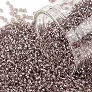 TOHO Round Seed Beads, Japanese Seed Beads, (26) Silver Lined Light Amethyst, 15/0, 1.5mm, Hole: 0.7mm, about 3000pcs/10g(X-SEED-TR15-0026)