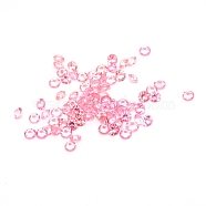 Transparent Acrylic Rhinestone Cabochons, Point Back, Diamond, Pink, 3x2.5mm, about 495~500pcs/bag(TACR-WH0013-02D)