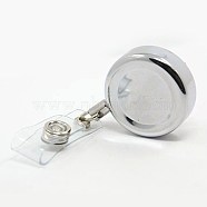 Alloy Retractable Badge Reel, Card Holders, with Plastic and Iron Findings, 85x32x15mm, Wire Size: about 50~52cm(AJEW-M004-01A)