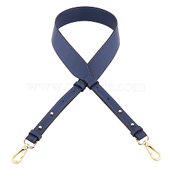 Microfiber Eco-Friendly Imitation Leather Shoulder Strap, with Alloy Swivel Clasps, for Bag Straps Replacement Accessories, Marine Blue, 102x3.7x0.35cm, Clasp: 59x27x7.5mm(FIND-WH0053-14A)