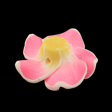 arcilla de polímero hecho a mano 3 d flores cuentas plumeria(CLAY-Q192-30mm-11)-2