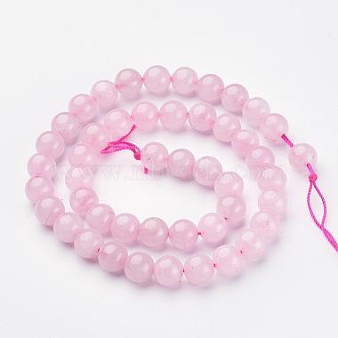Chapelets de perles en quartz rose naturel(GSR034)-5