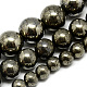 Natural Pyrite Beads Strands(G-S265-03-6mm)-1