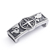 Retro 304 Stainless Steel Slide Charms/Slider Beads(STAS-L243-024AS)-1