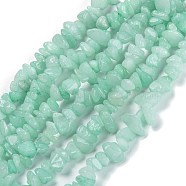 Dyed Natural Amazonite Beads Strands, Chip, 3~16x3~8mm, Hole: 0.7mm, 32.28''(82cm)(X-G-F703-08)