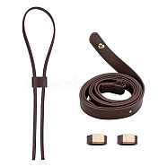 Imitation Leather Bag Handles Kit, with Alloy Findings, for Bag Straps Replacement Accessories, Coconut Brown, 79x0.8x0.3cm(DIY-WH0258-62B)