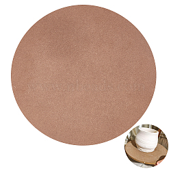MDF Wood Boards, Ceramic Clay Drying Board, Ceramic Making Tools, Flat Round, Camel, 30x0.9cm(TOOL-WH0155-30)
