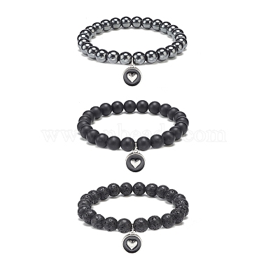Mixed Color Black Agate Bracelets
