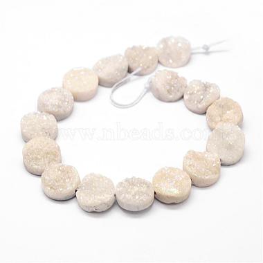 Brins de perles d'agate druzy naturels et teints(G-N0169-004Q-01)-2