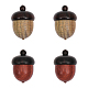 4Pcs 2 Colors Wooden Acorn Box Jewelry Pendants(WOOD-CA0001-69)-1