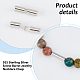 2Pcs 925 Sterling Silver Screw Clasps(STER-DC0001-73)-4