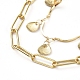 Brass Chain Tiered Necklaces(NJEW-JN02829)-3