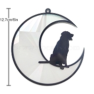 Pet Theme Pendant Decorations, Acrylic Suncatchers, Wall Hanging Decorations, Dog, 127mm(PW-WG519C0-01)