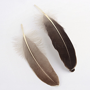 Goose Feather Costume Accessories, Dyed, Dark Gray, 160~215x36~47mm(X-FIND-Q044-03)