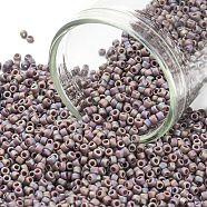 TOHO Round Seed Beads, Japanese Seed Beads, (2638F) Semi Glazed Rainbow Lavender, 15/0, 1.5mm, Hole: 0.7mm, about 135000pcs/pound(SEED-TR15-2638F)