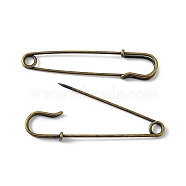 Iron Kilt Pins Brooch Findings, Antique Bronze, 70x16~18x6mm, Hole: 5~6mm(E028Y-NFAB)