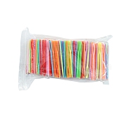 Plastic Yarn Knitting Needles, Big Eye Blunt Needles, Children Craft Needle, Mixed Color, 70mm, 1000pcs/bag(PW22062864991)