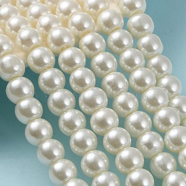 Chapelets de perles en verre nacré(HY-8D-B02)-2