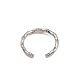 304 Stainless Steel Rattan Open Cuff Rings for Women(RJEW-G285-03P)-3