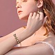Shell Pearl & Glass Seed Braided Flat Round Dangle Earring and Beaded Bracelets Sets(SJEW-SW00007)-7