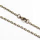 Vintage Iron Cable Chain Necklace Making for Pocket Watches Design(MAK-M001-AB)-1