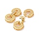 Brass Micro Pave Clear Cubic Zirconia Fold Over Clasps(KK-G420-09G)-3