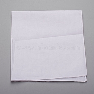 Square Cotton Towel, Kitchen Towels Multi Purpose Tea Towels, White, 38x38cm(AJEW-NB0001-67A)