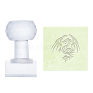 Plastic Stamps, DIY Soap Molds Supplies, Square, Animal Pattern, 38x31x18mm(DIY-WH0350-073)
