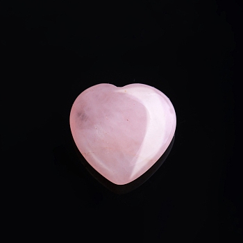 Natural Rose Quartz Love Heart Stone, Pocket Palm Stone for Reiki Balancing, Home Display Decorations, 20x20mm