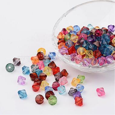 12mm Mixed Color Bicone Acrylic Beads