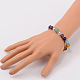 Multi-Color Gemstone Chakra Charm Bracelets(BJEW-JB01691)-4