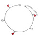 Shegrace 925 bracelets de cheville en argent sterling(JA124A)-1