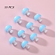 10個のキノコシリコン焦点ビーズ(JX901H-01)-1