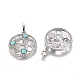 Synthetic Turquoise Pendants(G-L512-T19)-2