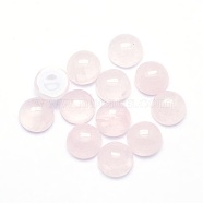 Natural Rose Quartz Cabochons, Half Round, 6x3~3.5mm(X-G-P393-R20-6mm)