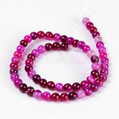 Natural Striped Agate/Banded Agate Beads(AGAT-6D-3)-2