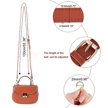 PandaHall Elite PU Leather Bag Strap(FIND-PH0002-93A)-5