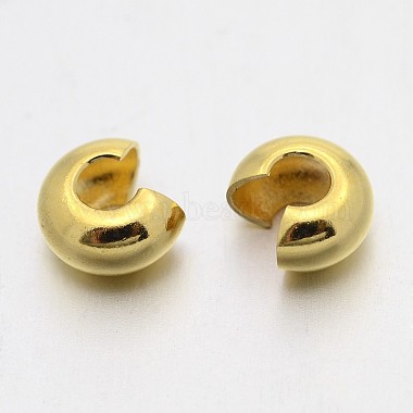Mixed Style Brass Crimp Beads Covers(KK-X0034)-2